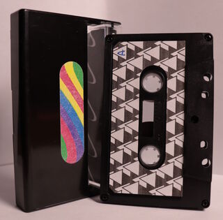 rear of case and side a label